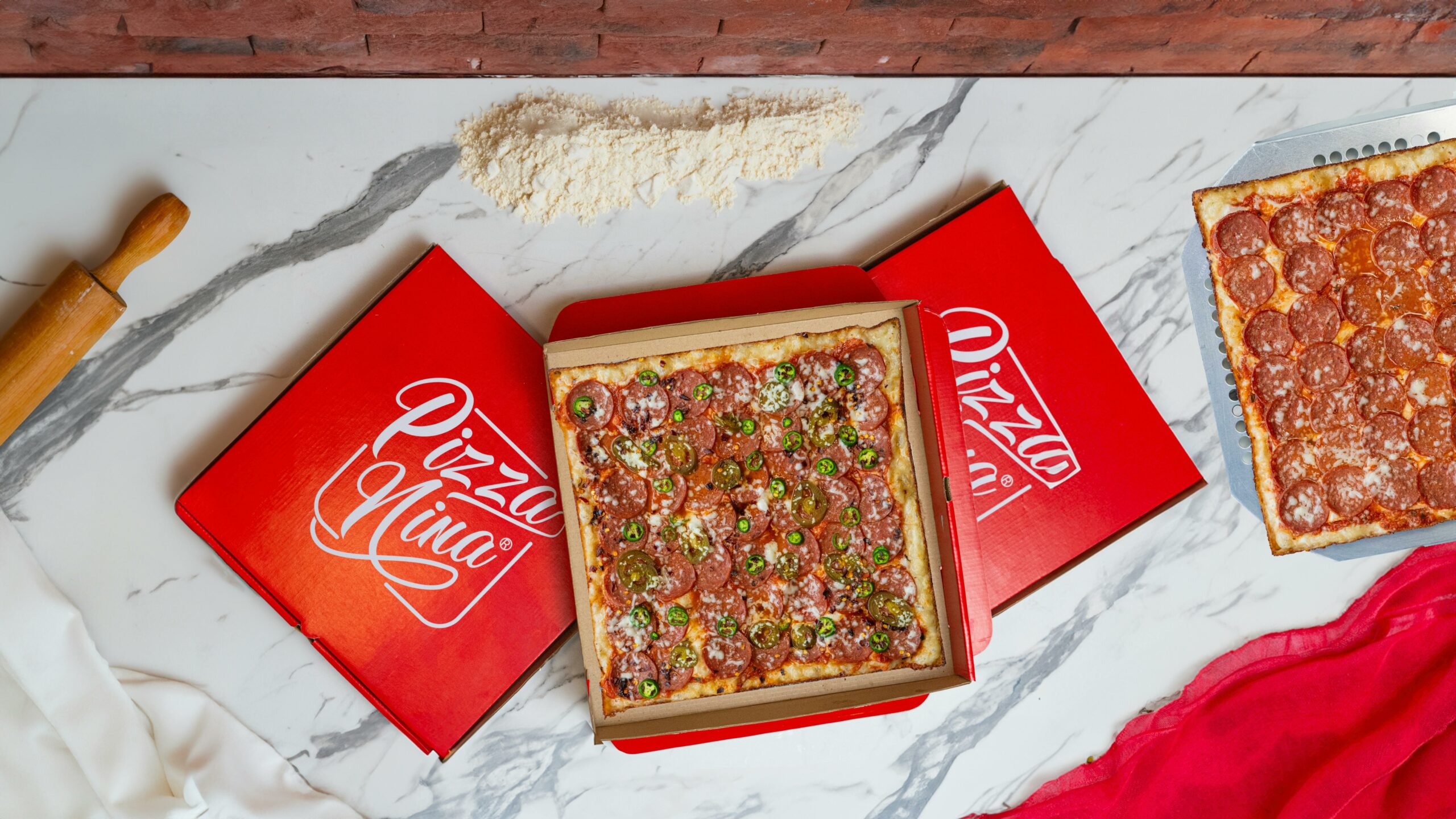 Emballages restauration rapide pizza